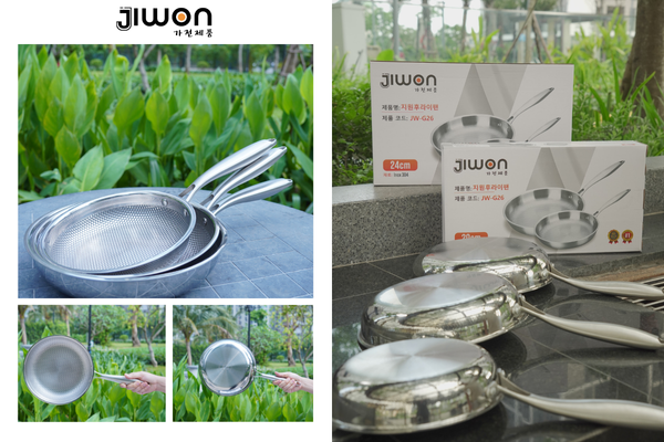 Chảo inox 5 lớp nguyên khối vân tổ ong