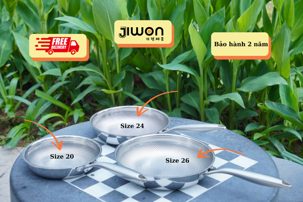 Chảo inox 5 lớp nguyên khối
