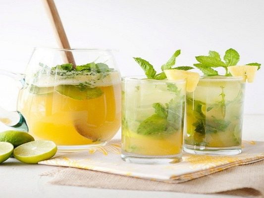 Nước ép dứa bạc hà