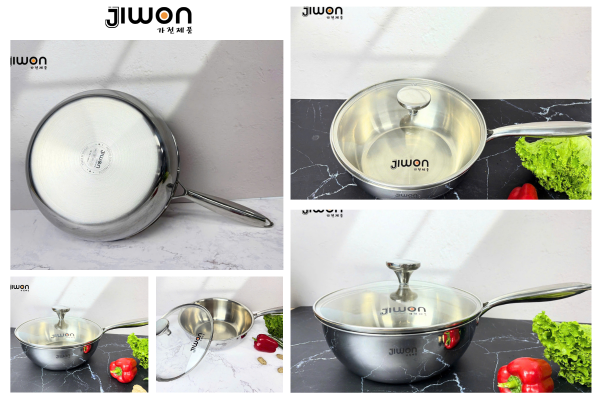 Chảo Inox Cao Cấp 5 Lớp JW-IN316 Jiwon NANO COOL