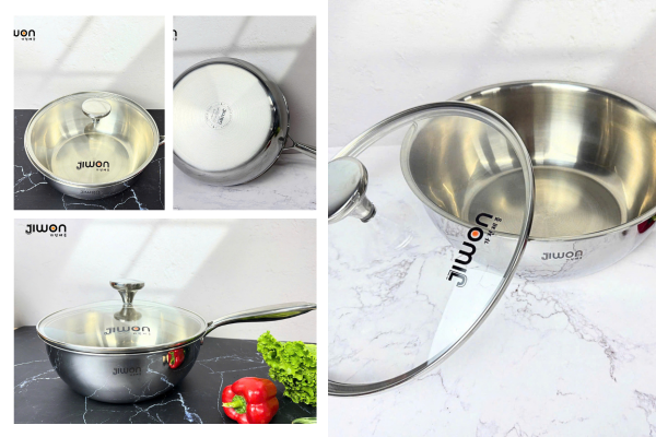 Chảo Inox Cao Cấp 5 Lớp JW-IN316 Jiwon NANO COOL