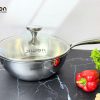 Chảo Inox Cao Cấp 5 Lớp JW-IN316 Jiwon NANO COOL