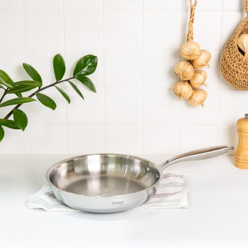 chảo inox 5 lớp nguyên khối