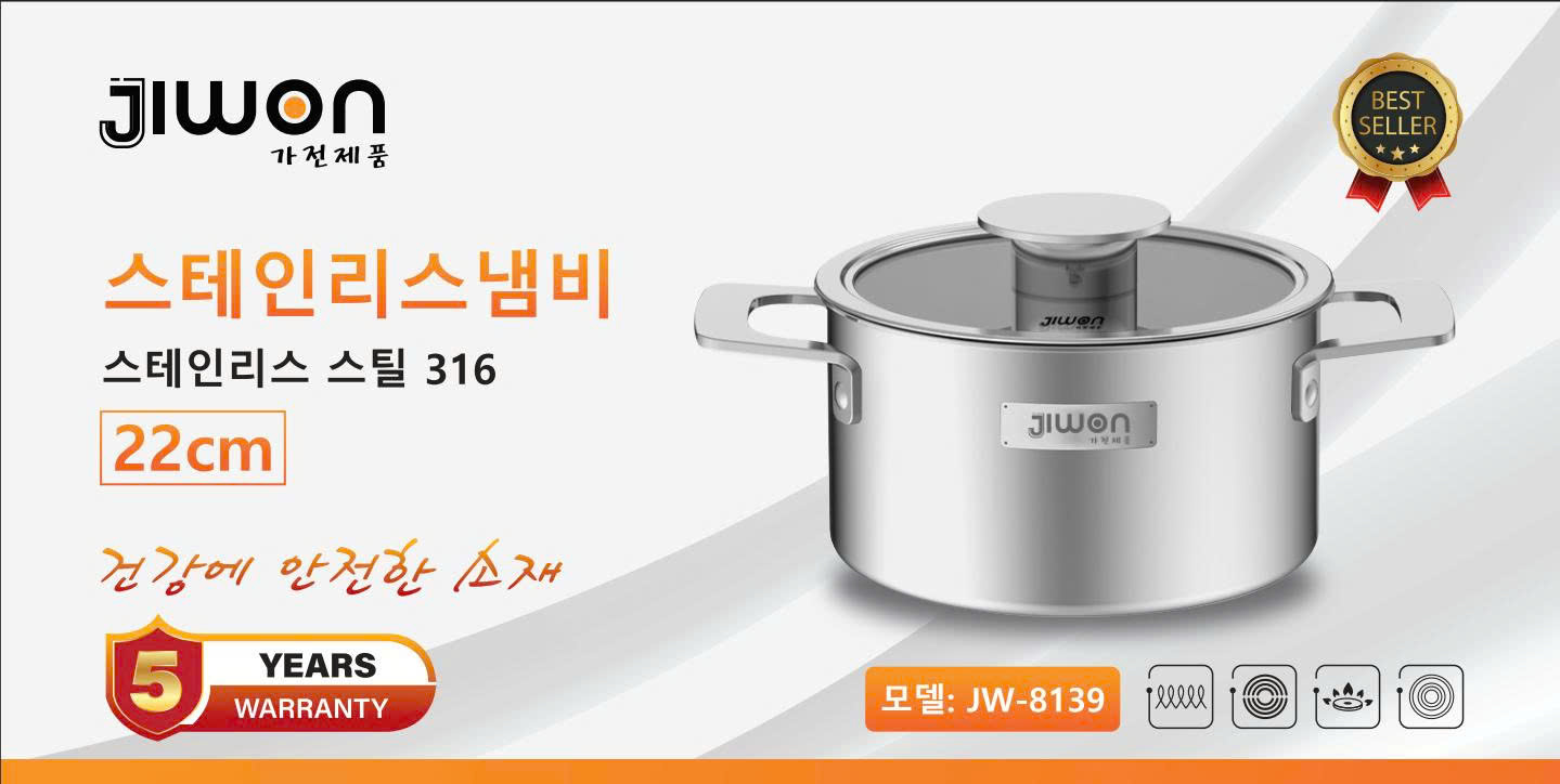 Nồi inox liền khối LUMI JIWON