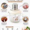 Cối thủy tinh 2L có tay cầm máy xay đa năng JIWON JWD-F25